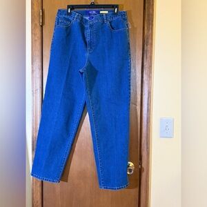 Catherines Women’s Relaxed Straight Leg Blue Jeans